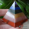 TCC™ Natural 7 Chakra Stone Pyramid